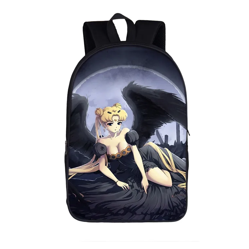 Рюкзак с темным готическим ангелом/черепом для подростков, школьная сумка для мальчиков и девочек, детский рюкзак с изображением животных волка, женская сумка в стиле панк, mochila