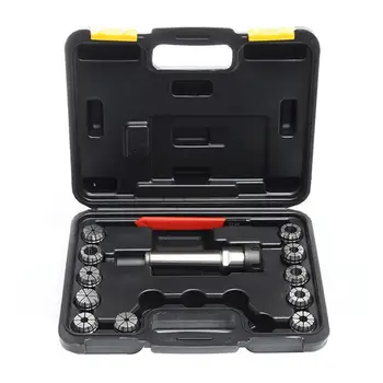 

11 PCS/Set ER32 Spring Collets with MT3 Handle Milling Lathe Chuck Tools Lathe Tool Holders Chuck Morse Taper Holders with Case