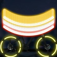 2" велосипедная ступица колеса, Светоотражающая наклейка, Предупреждение ющая о безопасности, светоотражающие ленты, гибкие велосипеды, электронные велосипеды, украшения, ночь, Сделано с 3M