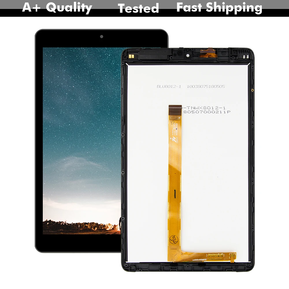 Для Alcatel 3T 8,0 9027W 9027 ЖК-дисплей+ сенсорный экран дигитайзер стеклянный датчик с бесплатными инструментами
