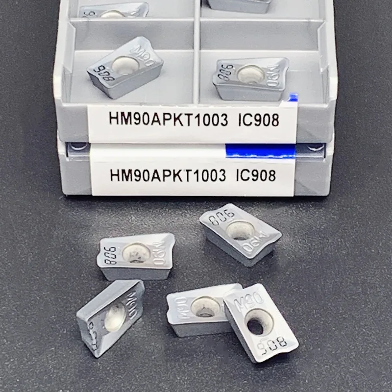 

10PCS HM90 APKT1003PDR IC908 Milling cutter Turning Tool for cnc APKT 1003 Face Mill APKT1003PDER Lathe Milling