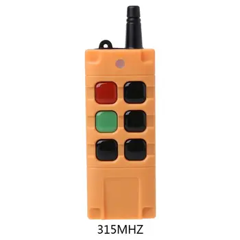 

AK-G06T Factory Supply High Grade Remote Control 315/433MHZ Wireless Industrial Crane Truck Remote Controller 4/6 Button Keys