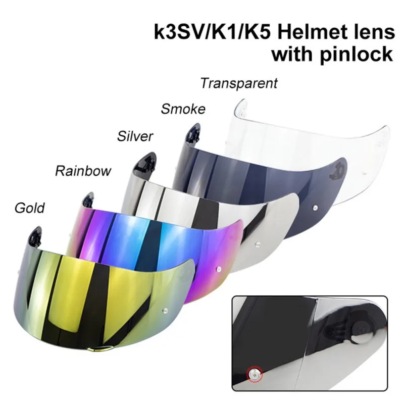 Motorcycle Helmet Visor Anti-Scratch Shield Full Face Helmet Windscreen Anti-UV Anti-Fog Lens For K1&K5&K3SV Helmet helmet