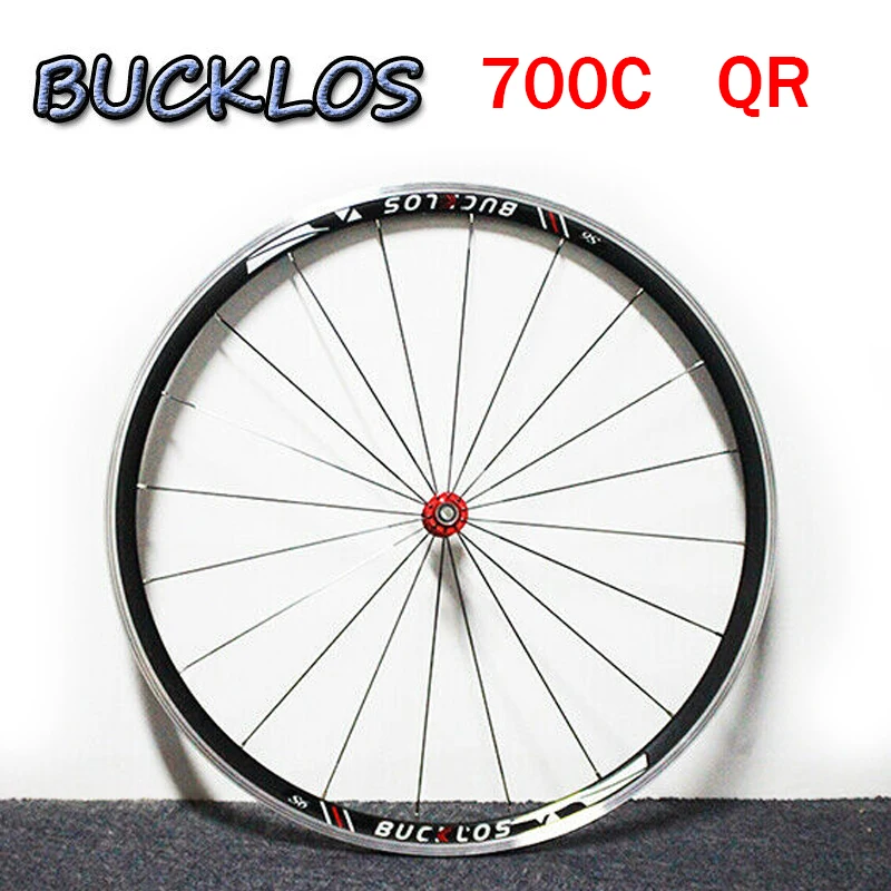 BUCKLOS Bicycle Wheelset 700c DoubleAluminum QR Road Wheel fit 711s