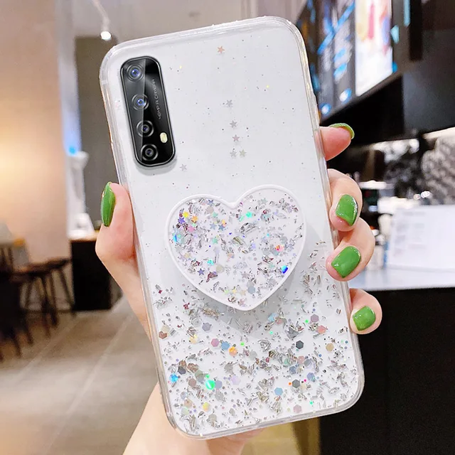 Realme 7 Pro Case Luxury Bling Glitter Case Cover For OPPO Reno 4 3 Pro Case Realme7 X7 5 3 Pro 6 C17 C15 C12 C11 7i Back Covers 002