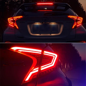 

Car LED Tail Light Taillight Rear Running Light + Brake + Reverse Lamp + Dynamic Turn Signal For Toyota C-HR CHR 2016-2020