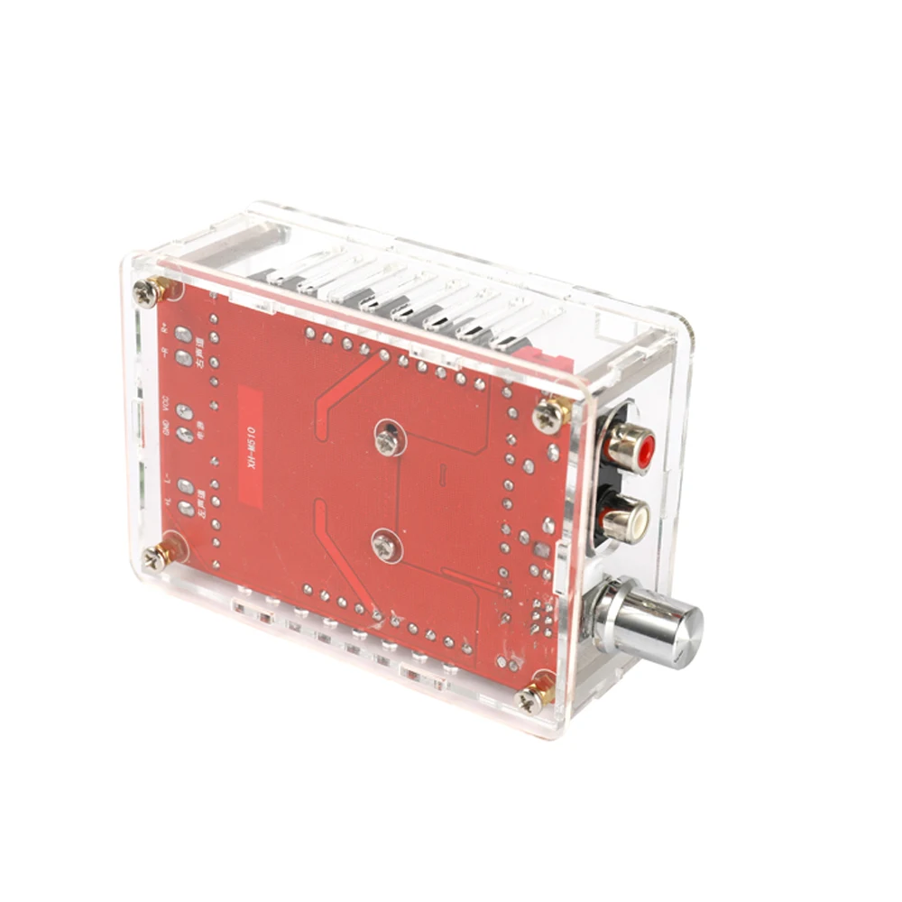 

Hot TDA7498 2*100W Car Digital Power Amplifier Board Dual Audio with Acrylic Case and Air Fan