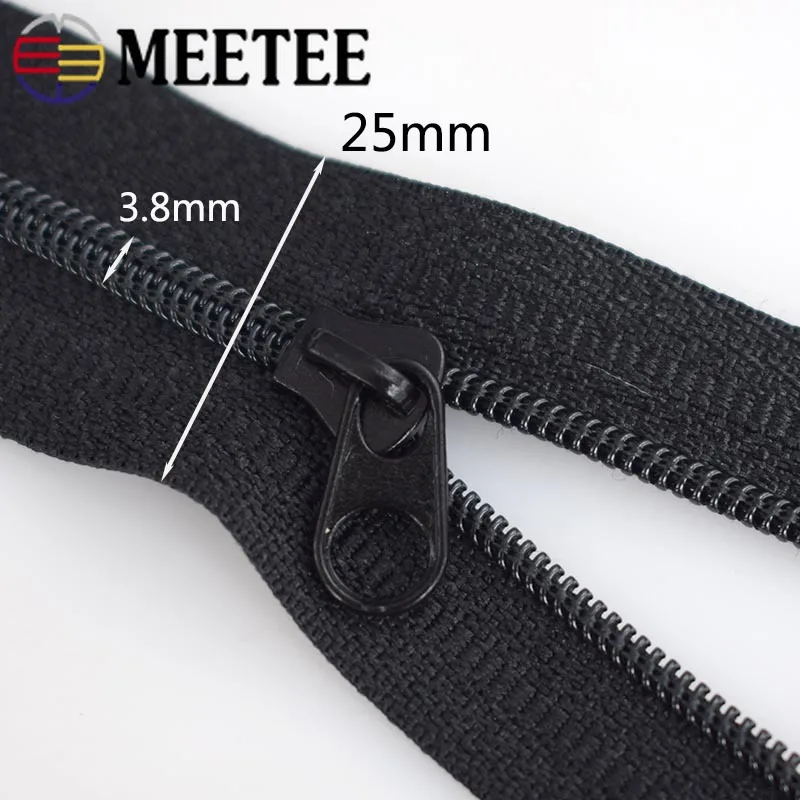 10/40 метров Meetee 3 # нейлоновые молнии катушка Zip DIY Одежда Швейные аксессуары сумки