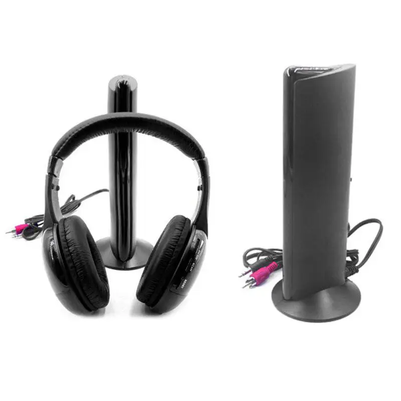 Noise Cancelling Headphones Bluetooth Headset Wireless Headphones Holder Cable HiFi Stereo with Microphone FM radio