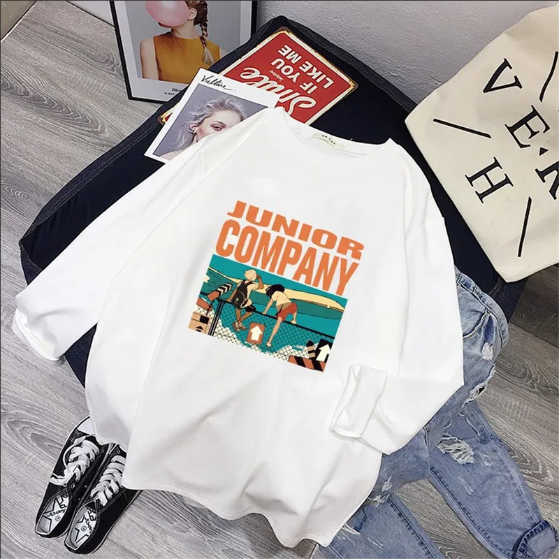 Футболка парная одежда странные вещи Harajuku Camiseta Feminina размера плюс XXXL белые футболки топы с принтом длинный рукав осень