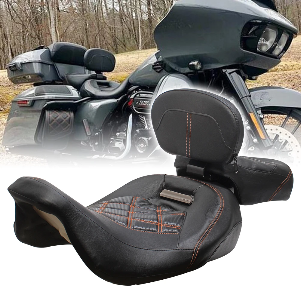 Rider and Passenger Seat For Harley Touring FLHT FLHX FLHR FLTRX 2014-2019 18 17