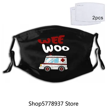 

Wee Woo Ambulance Amr Funny Ems Emt Unisex Black Mask Xs3Xl