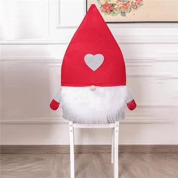

Christmas Dinner Table Decoration Restaurant Chair Cover New Year Decor Supplies Chair Back Covers Christmas Decoration For Home