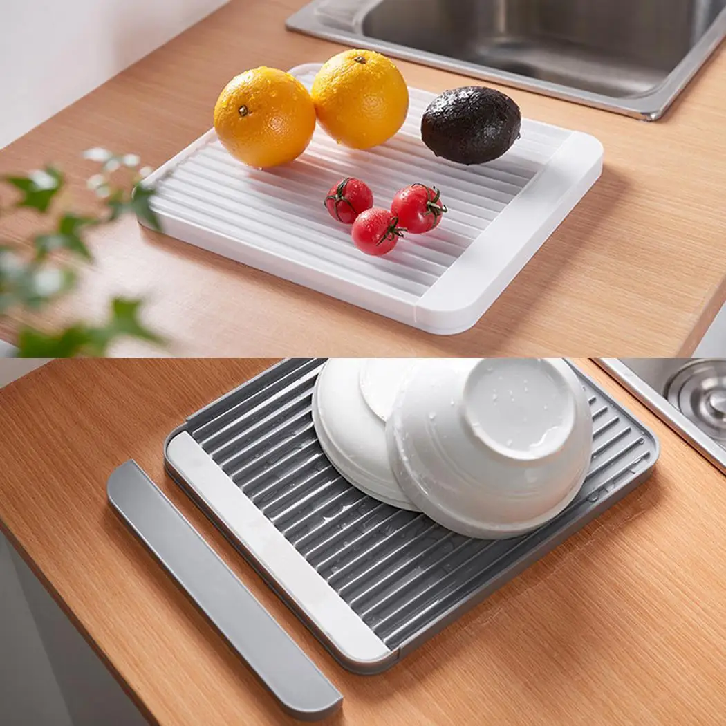 Durable Practical Home Bump Surface With Diatom Mud Drain Gray/White Tray Surface