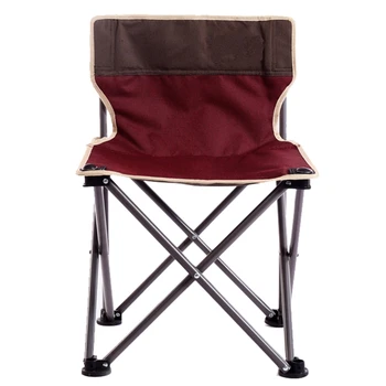 

HOT-Outdoor Portable Leisure Folding Chair Thick Aluminum Fishing Chair Camping Beach Barbecue Chair Self-Driving Chair