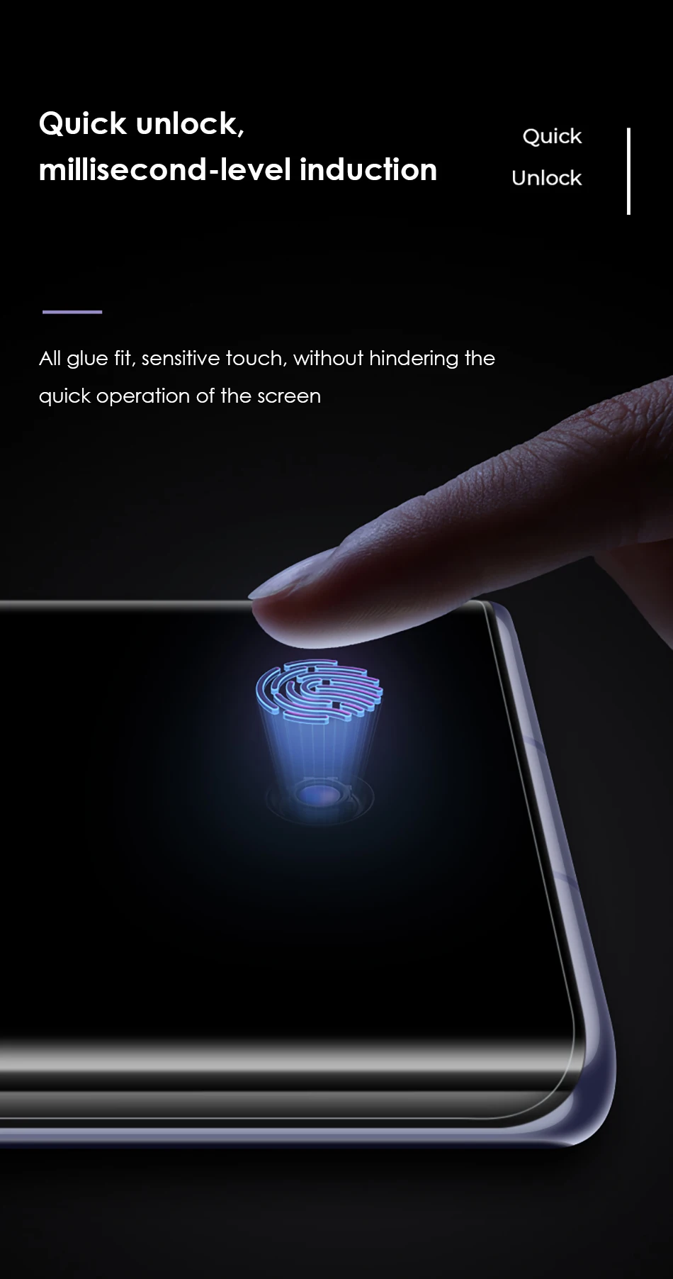 Benks Hydrogel Film For Huawei Mate 30 Pro HD Screen Cover Full Glue UV For Huawei P30 Pro Protective Soft Film With Fingerprint (7)