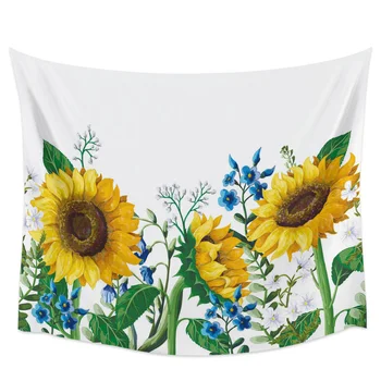 

Sunflower Painting Art Tapestry Wall Hanging Picnic Yoga Mat Living Room Bedroom Dormitory Wall Decoration