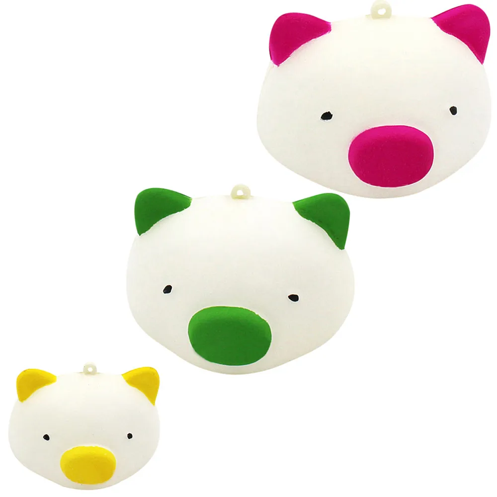 

Exquisite Fun Random Pig Toast Soft Scented Squeeze Toys Antistress funny Charm Slow Stress Reliever Key Buckle Toys L0115