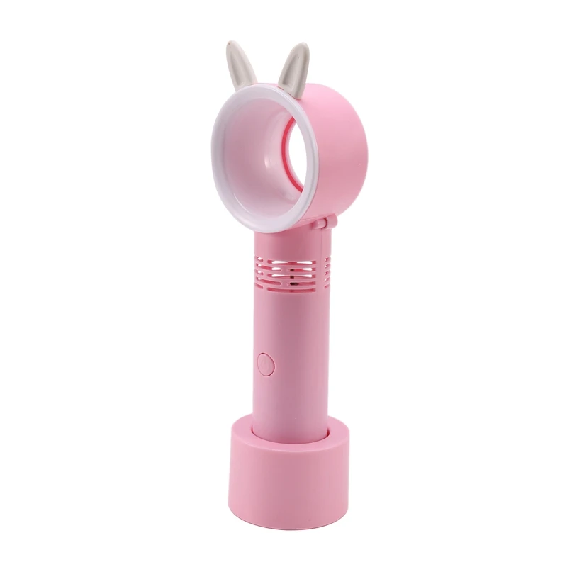 USB перезаряжаемый портативный вентилятор без пузырьков мини кулер листьев