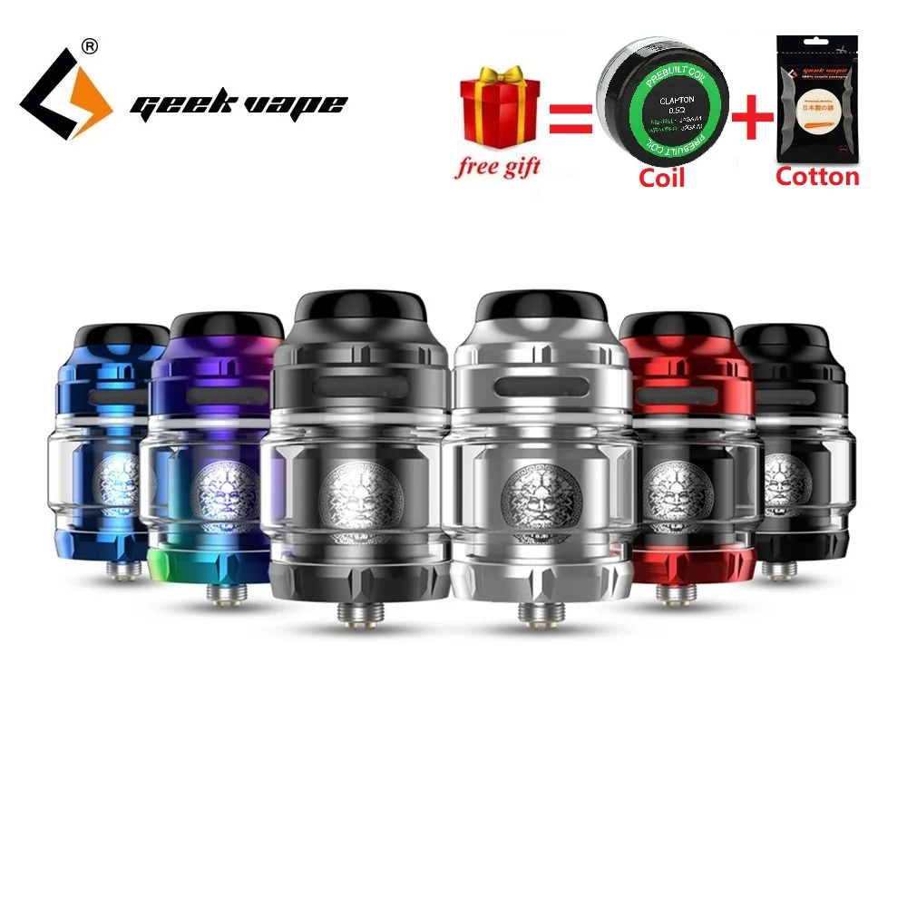 Economici Bobina di trasporto e Cotone!!! Originale GeekVape Zeus X RTA 4.5 ml 2 ml Serbatoio con Facile Singola doppia Bobina Costruire Deck E cig Atomizzatore VS Zeus