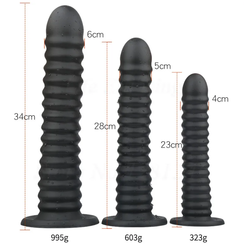 Liquid Silicone Big Dildo Beads Anal Dildo Butt Plug Man Prostate Massage Anus Dilator Vagina Masturbation Sex Toys for Women 3