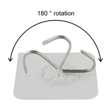 Крюк крепкий прозрачный присоска настенная вешалка водонепроницаемый клей тяжелая нагрузка стойка из нержавеющей стали крючок cintre cabide