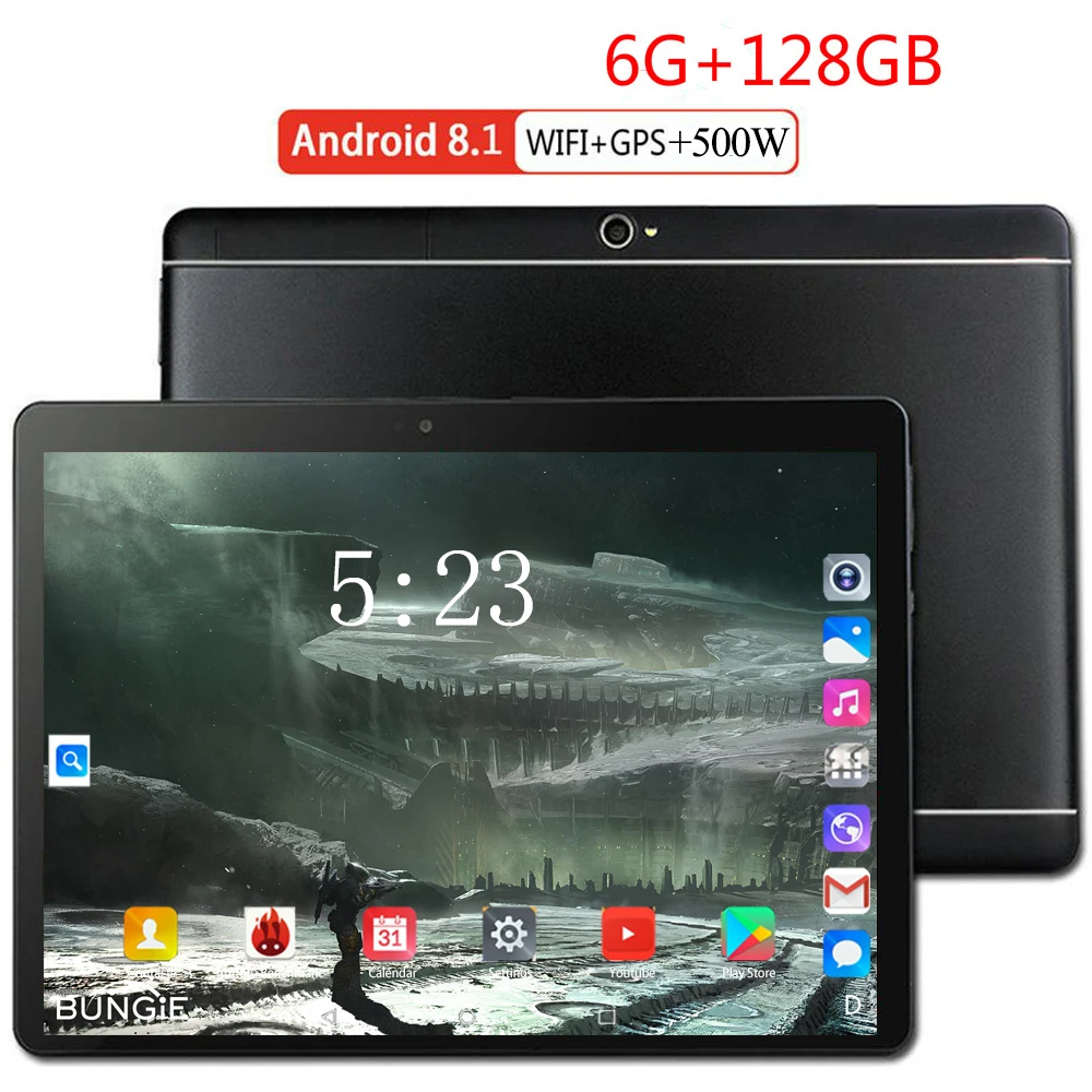 10 дюймовый планшет с поддержкой Youtube/Facebook/Play Store 4G LTE 8 ядер 3G 6 ГБ ОЗУ 128 Гб ПЗУ Android