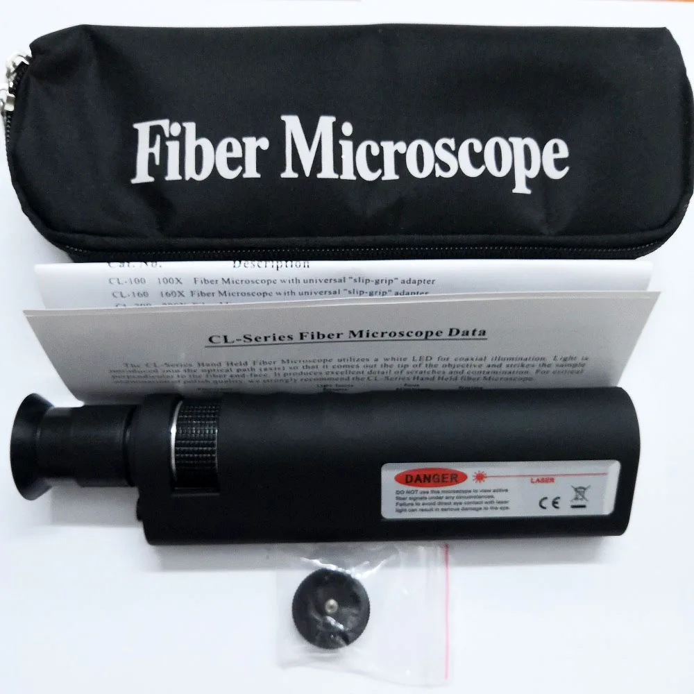 400x Optical Fiber Inspection Microscope LED Illumination Anti Slip Rubber (1)