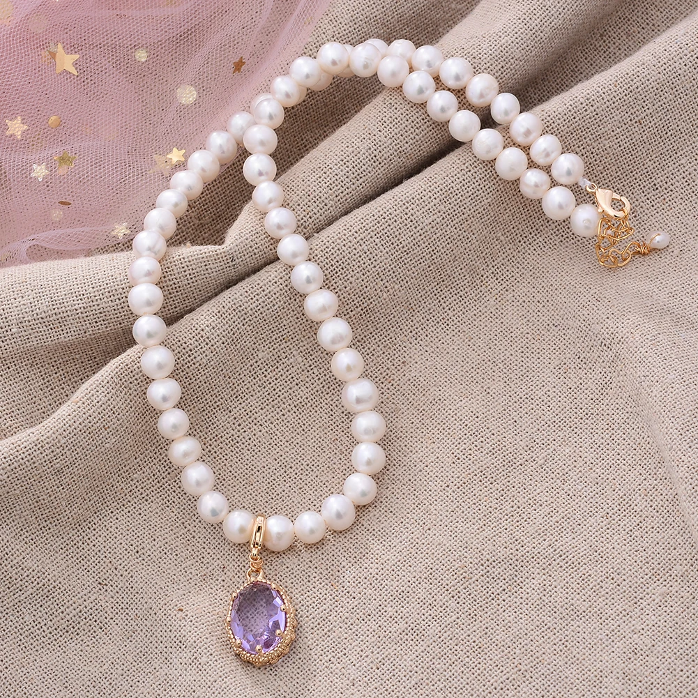手作りパールネックレス アクセサリーキット 手作りパールネックレスキット 水玉パール
