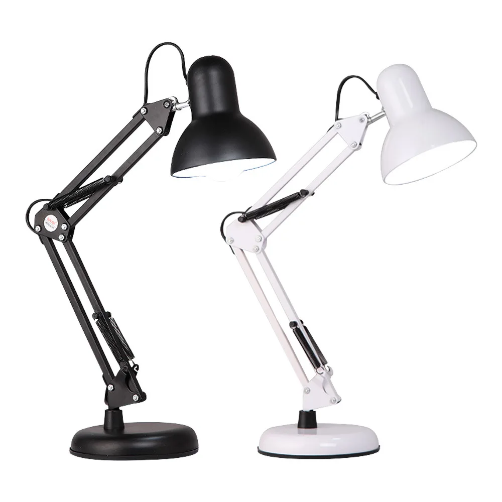 

LED Eye Protection Lamp American-Style Iron Art Folding Eye Protection Lamp Learning Reading Clip Long Arm Eye Protection Lamp