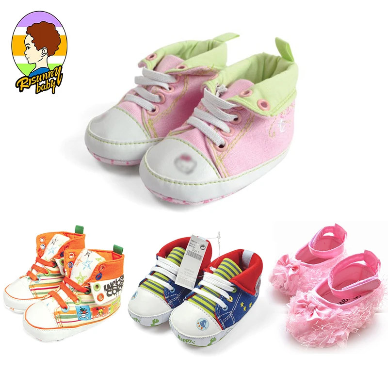 

Risunnybaby Newborn Shoes First Walkers Shoes Infant Toddler Soft Sole Anti-Slip Baby Shoes Baby Boys Girls Sports Sneakers
