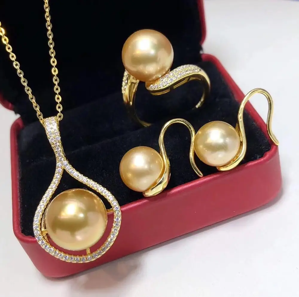 Женский комплект украшений с жемчугом D317 ювелирное изделие из серебра