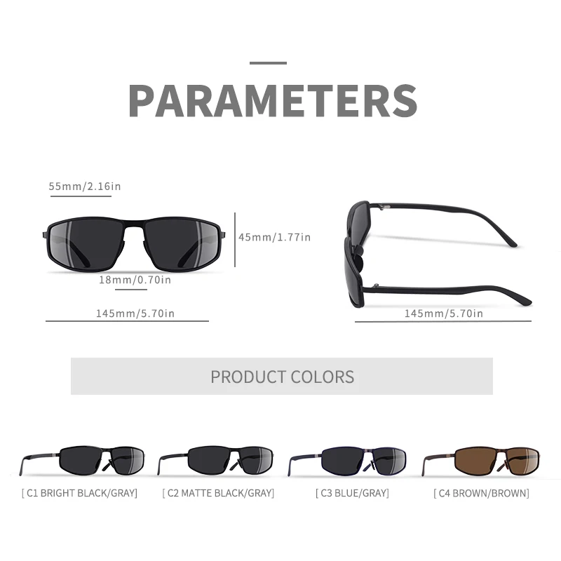 Beste Aofly Brand Design Gepolariseerde Zonnebril Mannen Retro Rijden Mannelijke Zonnebril Vintage Goggle Rechthoek Frame Zonnebril Dames UV400