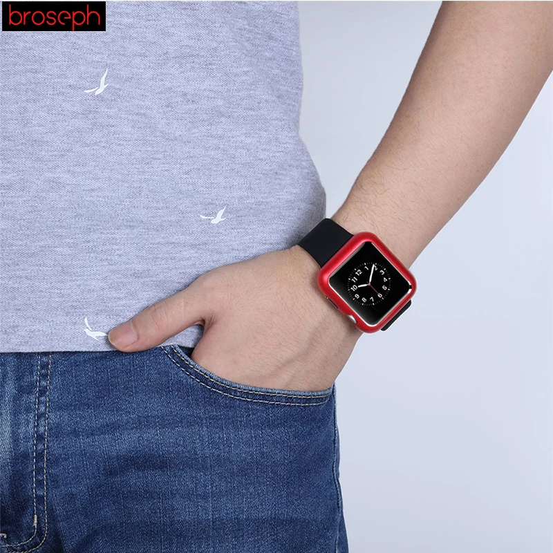 Протектор для часов чехол для Apple Watch 4 band 40 мм 44 мм рамка из нержавеющей стали Магнитная защитная оболочка для iwatch 3 2 1 42 мм 38 мм