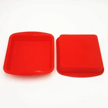 Горячая Распродажа, большая и красивая квадратной формы, 3D силиконовая форма для выпечки, инструменты для выпечки