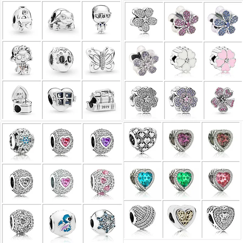 

2019 New 925 Sterling Silver Bead Grand Family Turtle Pentalobe Core Fit Original Pandora Bangle for Women DIY Gift