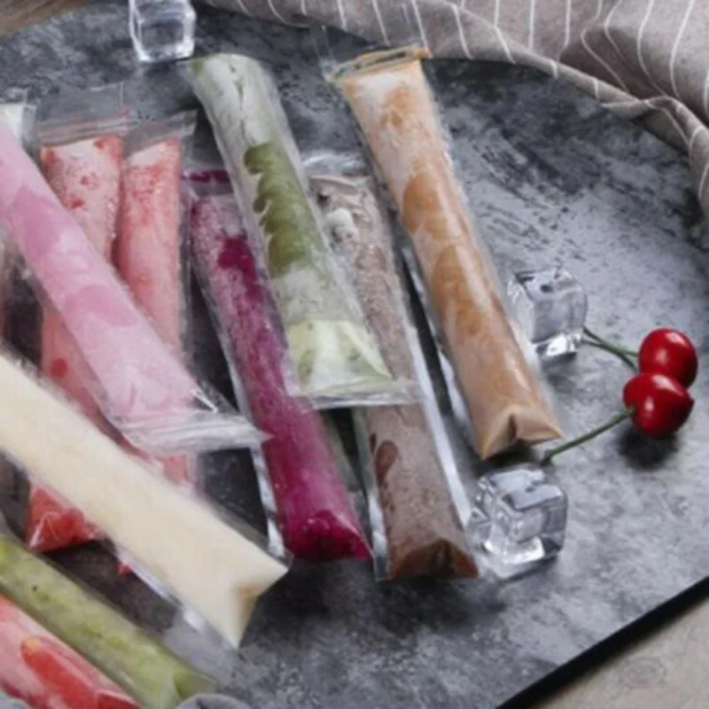 

DIY Popsicle Bags Milk Maker Holder Kitchen Disposable Mold Composite Material Clear Ice candy