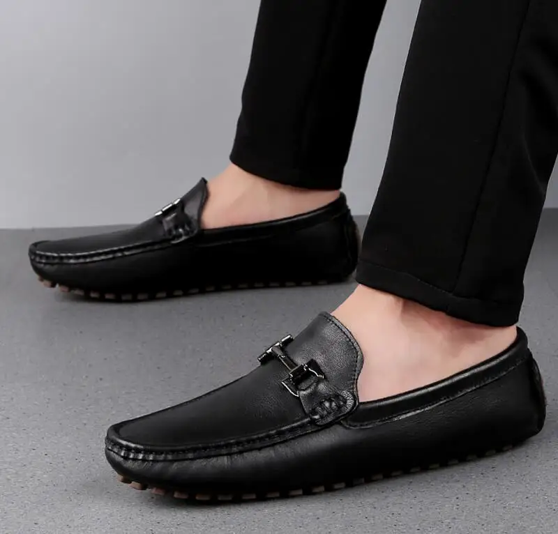 High-end large size,Designer Shoes leather casual shoes,breathable soft soles,pair of lazy shoes,mens oxford casual shoes G5.94