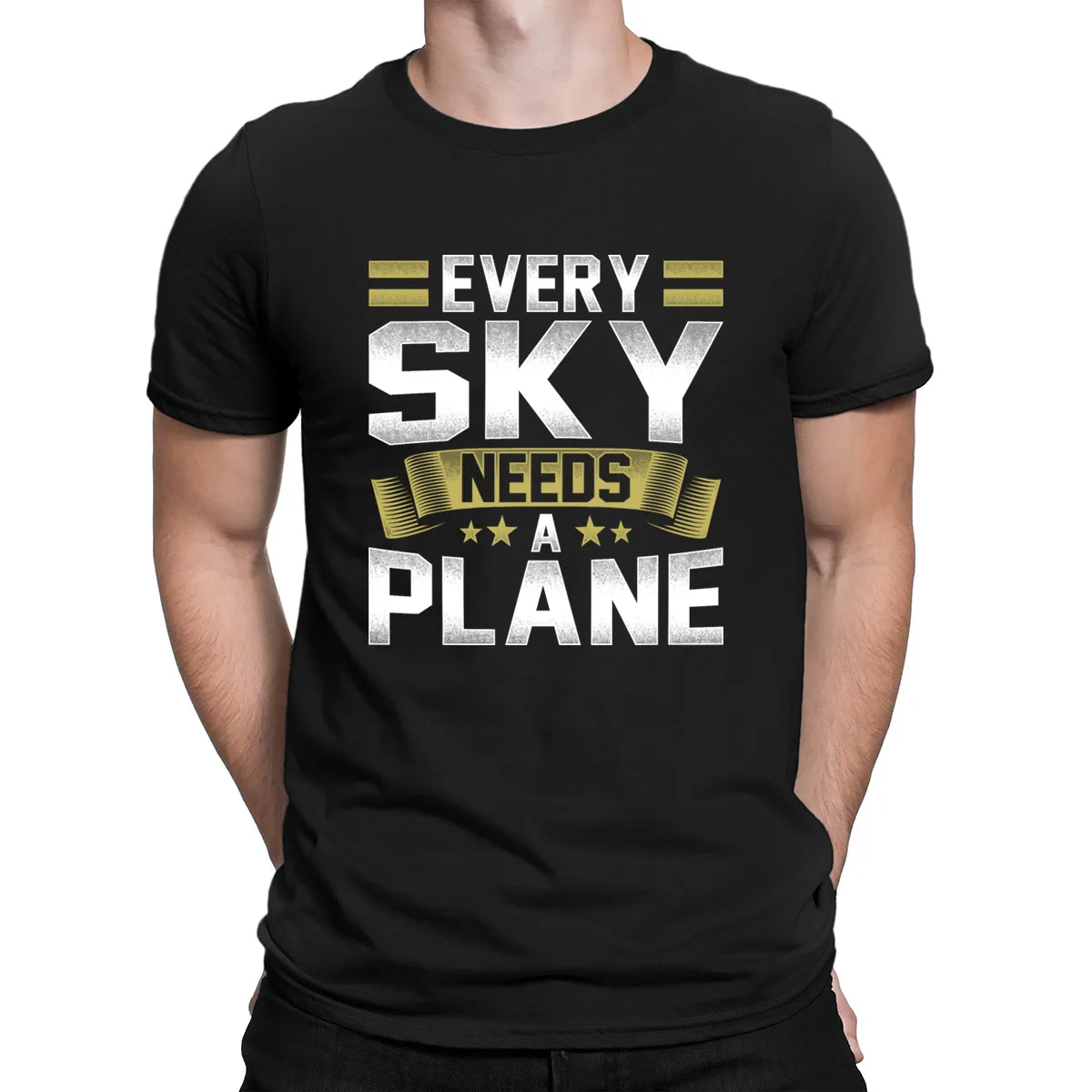 

Every Sky Needs A Plan Pilot Design T-Shirt Graphic Cotton Printing Streetwear T Shirt For Men Best Outfit Sunlight Clever