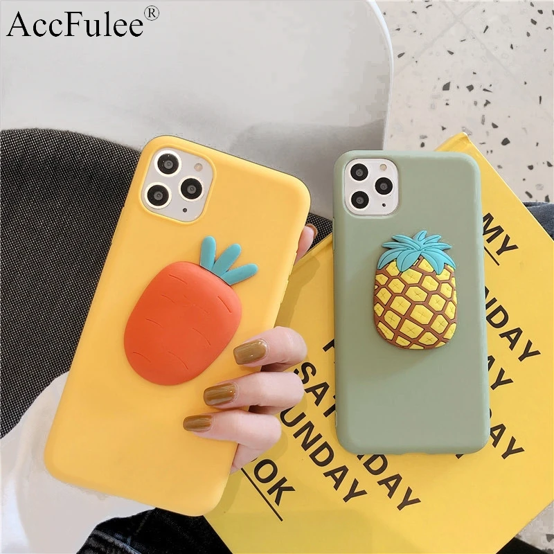 Cute Matte 3D Fruit Pineapple Case for Huawei Nova 7i 6 SE 5Z 5T 5i Pro 4 4e 3 3e 3i 2 Lite Nove Smart Carrot Soft Cover | Мобильные