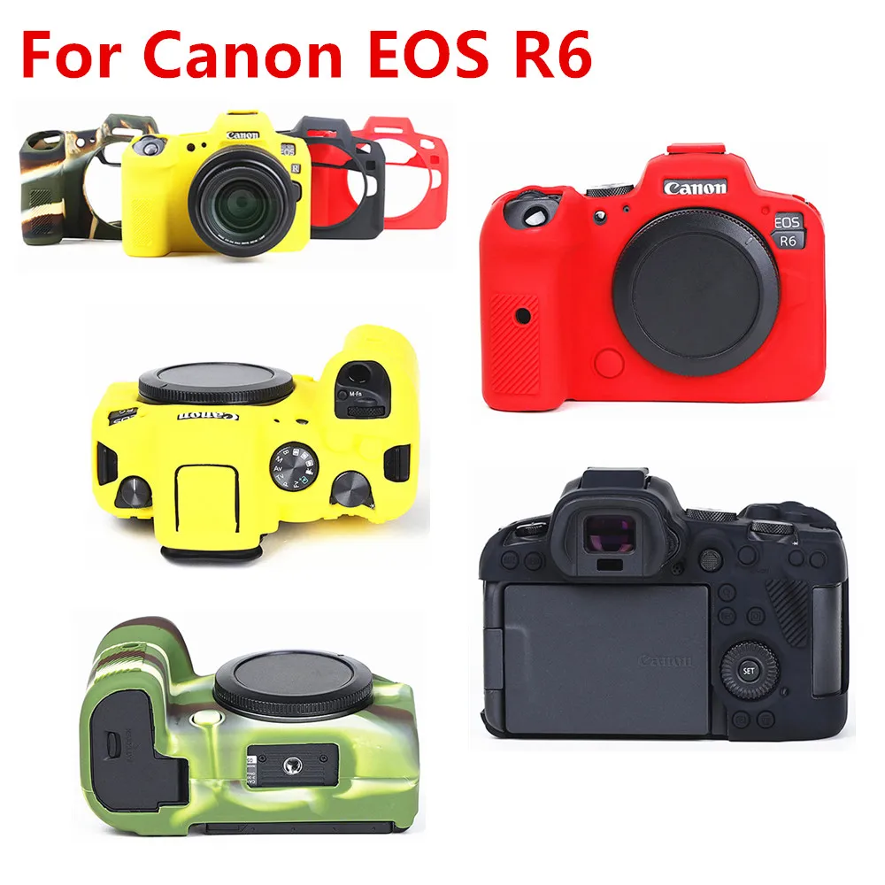 Camera Case Soft Silicone Armor Skin For Canon EOS R8 R R7 RP R5 R6 Mark II R6II