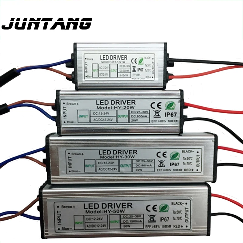 

2pcs LED waterproof power LED driver DC-DC12-24V8-12w / 12-18W / 18-25W / 20W / 30W / 50W boost type low voltage waterproof