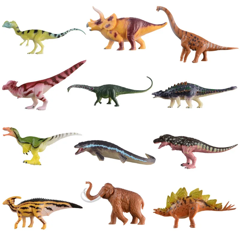 

Cross Border New Style Solid Dinosaur Model Toy Jurassic Mosasaurs Triceratops Model Ornaments Children'S Educational Toy