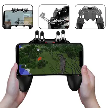 

Remote Grip L1R1 L2R2 Triggers 6 Fingers Operation For PUBG Smartphone Travel Mobile Game Controller Ergonomic Stretchable