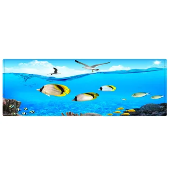 

Household bathroom mat seabed animation 3D cartoon children rug bedside carpet kitchen bathroom absorbent non-slip mat