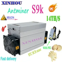 Спот Asic bitcoin Miner AntMiner S9K 14T с БП sha256 BTC BCH Майнинг лучше S9 S9j T9+ R4 WhatsMiner M3 M20S E9i T2T