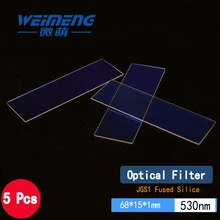 Weimeng 5 шт. фильтр стекло Ласе 68*15*1 мм 530nm JGS1 кварцевые оптические линзы для лазерной резки сварки маркировки красоты машины