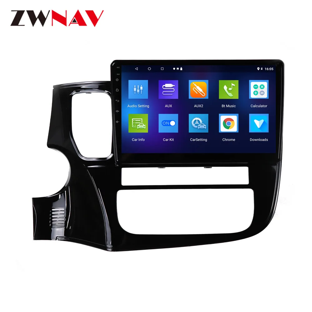 Clearance Android 9 Built in 4G SIM card Car GPS navigation For Mitsubishi OUTLANDER 2014+ Multimedia player head unit radio tape recorder 13