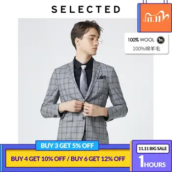 SELECTED Men 100% Wool Plaid Notched Collar Business Casual Blazer T|41935Z506
SELECTED Men 100% Wool Plaid Notched Collar Business Casual Blazer T|41935Z506