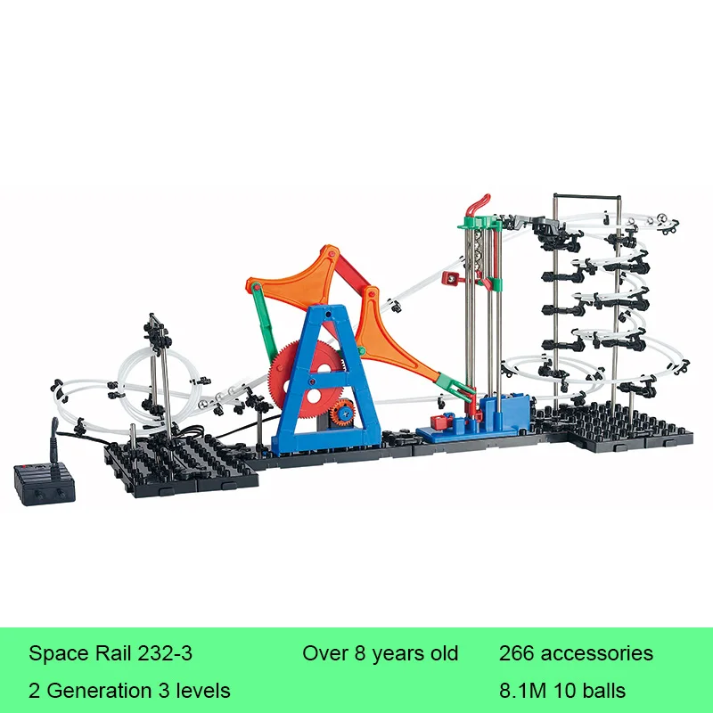 

Space Rail 3 Levels 232-3 Model Building Kits DIY Educational Tunnel Blocks Toys for Children Christmas Gifts